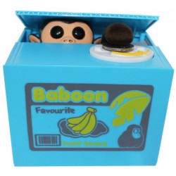 Elektrische Spardose Sparbüchse Affe Äffchen Pfötchen Münz Geldmünzen Sparschwein Geschenk