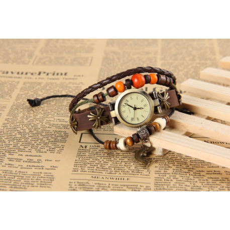 Delfin Lederarmband Quarzuhr Delfinuhr Uhr Lederband Geschenk Hit Box