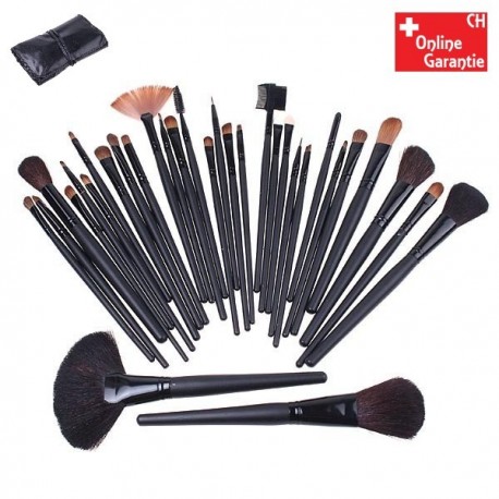 Kosmetik Makeup Pinsel Bürsten 32 tlg Set Pinselset Bürstenset Kosmetikpinsel