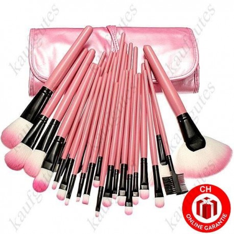 32-teiliges Profi Kosmetik Makeup-Pinsel-Set Case Pink Makeup Pinselset Geschenk
