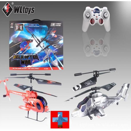 Kampf RC Hubschrauber Heli Helikopter Luftkampf Infrarot 2er-Set mit Gyro Spielzeug 2er Set