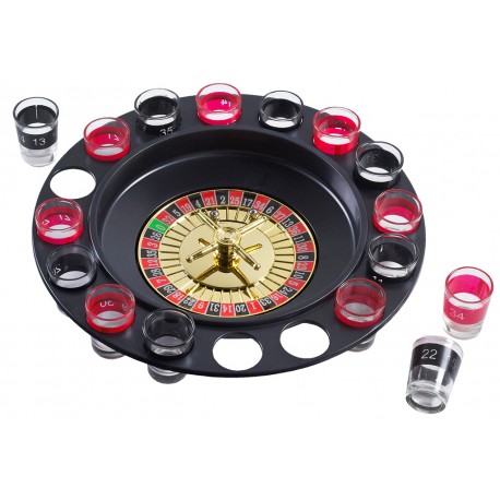 Trinkspiel Saufspiel Roulette 16 Gläsern Schnaps Bier Roulette
