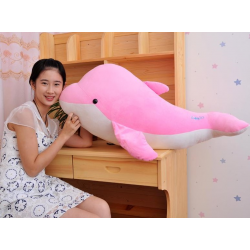 Delfin Plüsch Plüschfisch Plüschfigur Süss Geschenk XL Pink Mädchen