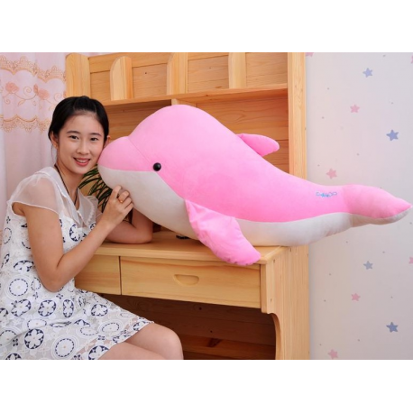 Delfin Plüsch Plüschfisch Plüschfigur Süss Geschenk XL Pink Mädchen