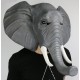 Elefanten Maske Elefantenmaske Tiermaske Fasnacht Halloween Latex Deluxe Model