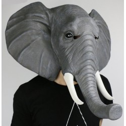Elefanten Maske Elefantenmaske Tiermaske Fasnacht Halloween Latex Deluxe Model