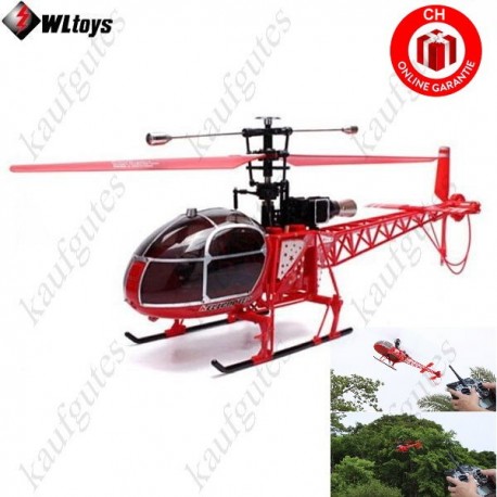 Air Lama mit LCD Fernsteuerung 4 Kanal Heli Hubschrauber Helikopter 70cm