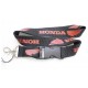 Honda Schlüsselband Lanyard mit Karabiner und Sicherheitsverschluss in Schwarz Rot