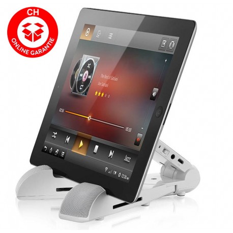Tablet Lautsprecher Apple iPad Samsung Standhalter Mobil Klappbar Design Bluetooth 3.0