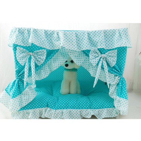 Tier Bett in Blau