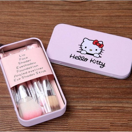 Hello Kitty Hellokitty Pinsel Pinselset Beauty 7 teiliges Bürstenset Geschenk
