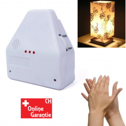 Clapper Klatschschalter mit Geräuschsensor für Schweizer Steckdosen. Lichtsteuerung per Klatschen mit CH-Online-Garantie
