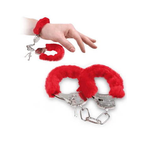 Rote Handschellen Plüsch Handschellen Liebesnächte Geschenk Erotik Spielzeug Gag