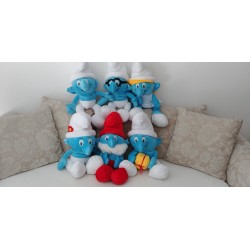 Die Schlümpfe Schlumpf Plüschtier Plüschtiere Set 6er Schlumpfine Papa Schlumpf Schlaubi